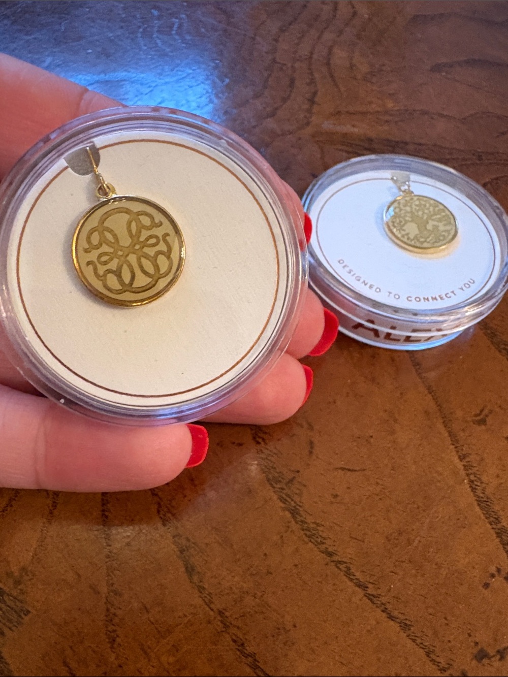 NWT Alex and Ani chain station 14k gold plated tree of life and path of life